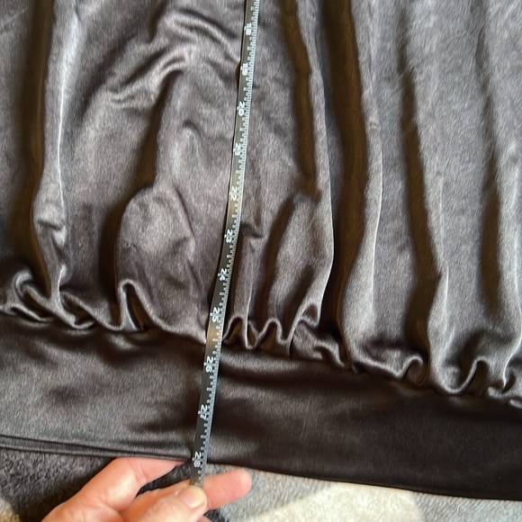 BCBGMAXAZRIA One Shoulder Little Black Dress With Jewel detail. Size Large - Picture 14 of 15